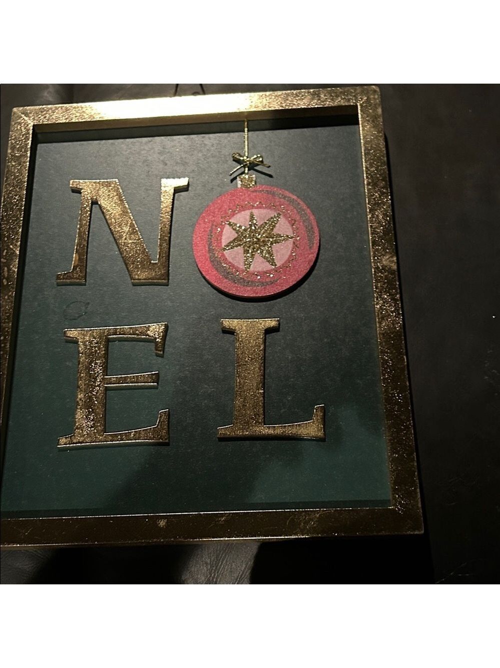 Target Gold and Red Noel Ornament Frame